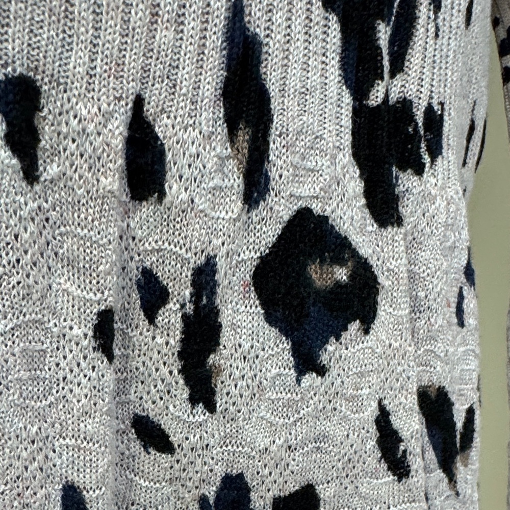 Leopard Print Button Front Cardigan - image 5